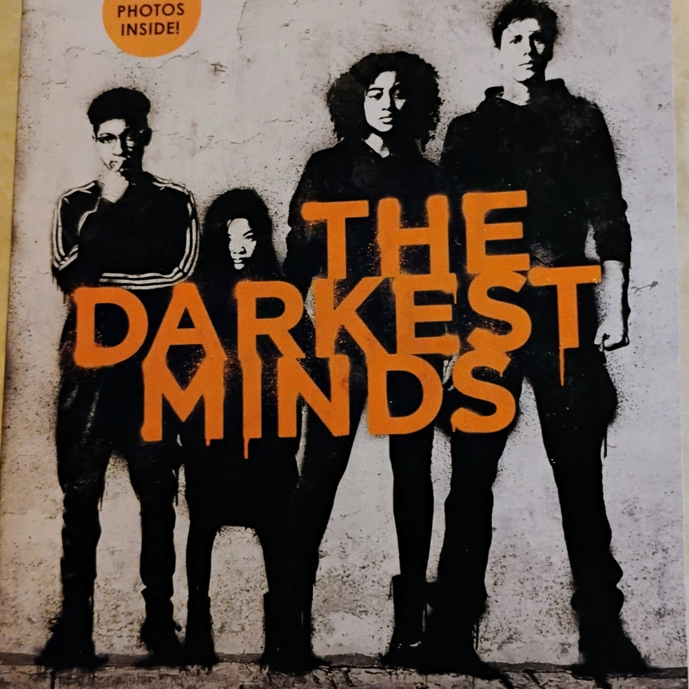 The Darkest Minds Book with Orange Text